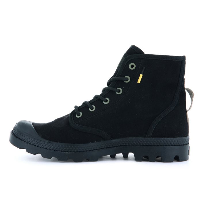 Palladium Pampa Hi Htg Supply Men's Boots Black | UK W786-FYZ